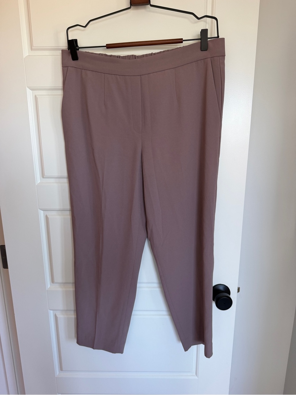 Babaton Conan Straight Leg Pull-On Pants in Mauve Taupe